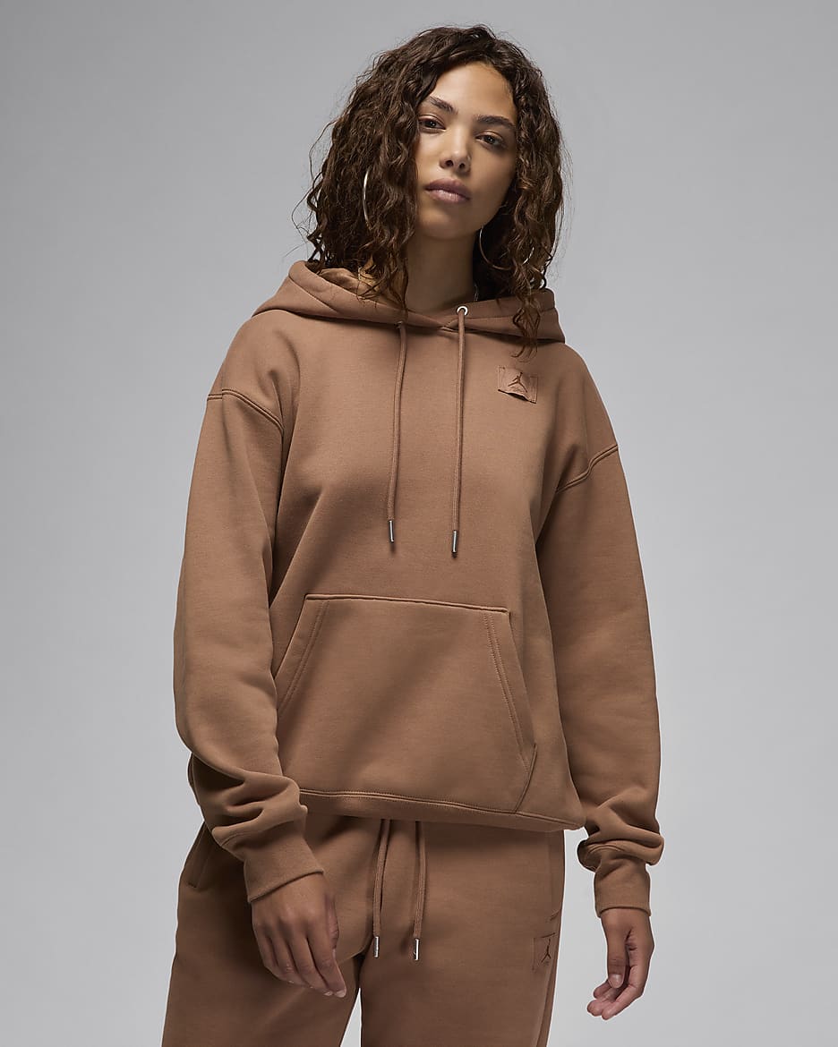 Jordan Flight Fleece Women s Satin Lined Pullover Hoodie